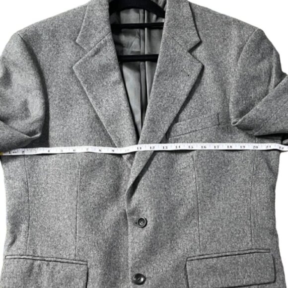 Oscar De La Renta Men's Grey Jacket Blazer Size 42S Wool Cashmere Blend - Picture 12 of 15